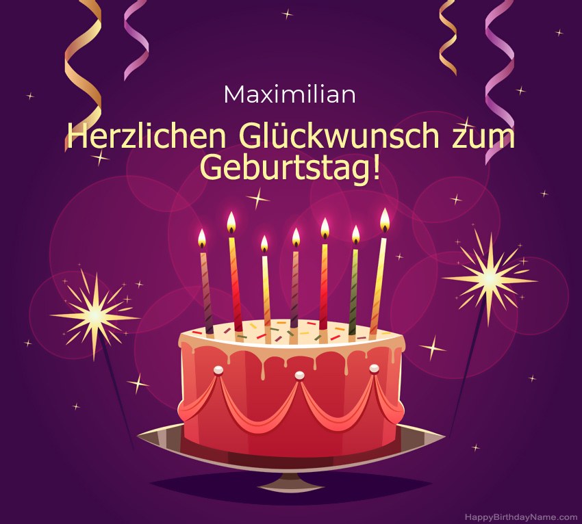 Lustige Grüße für alles Gute zum Geburtstag Maximilian Bilder