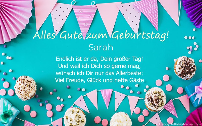 Bilder mit Namen Sarah