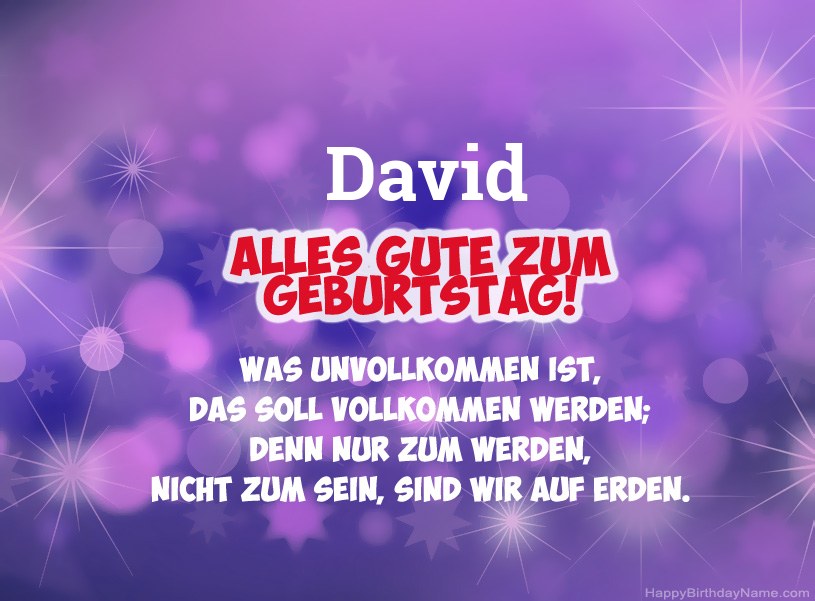 Schöne Bilder zum Geburtstag von David Schöne Bilder zum Geburtstag von David