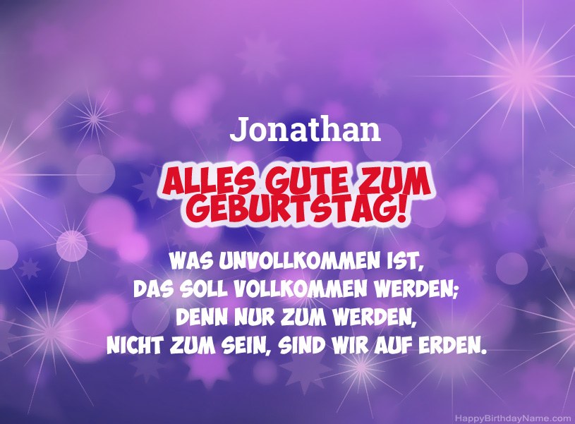 Schöne Bilder zum Geburtstag von Jonathan Schöne Bilder zum Geburtstag von Jonathan