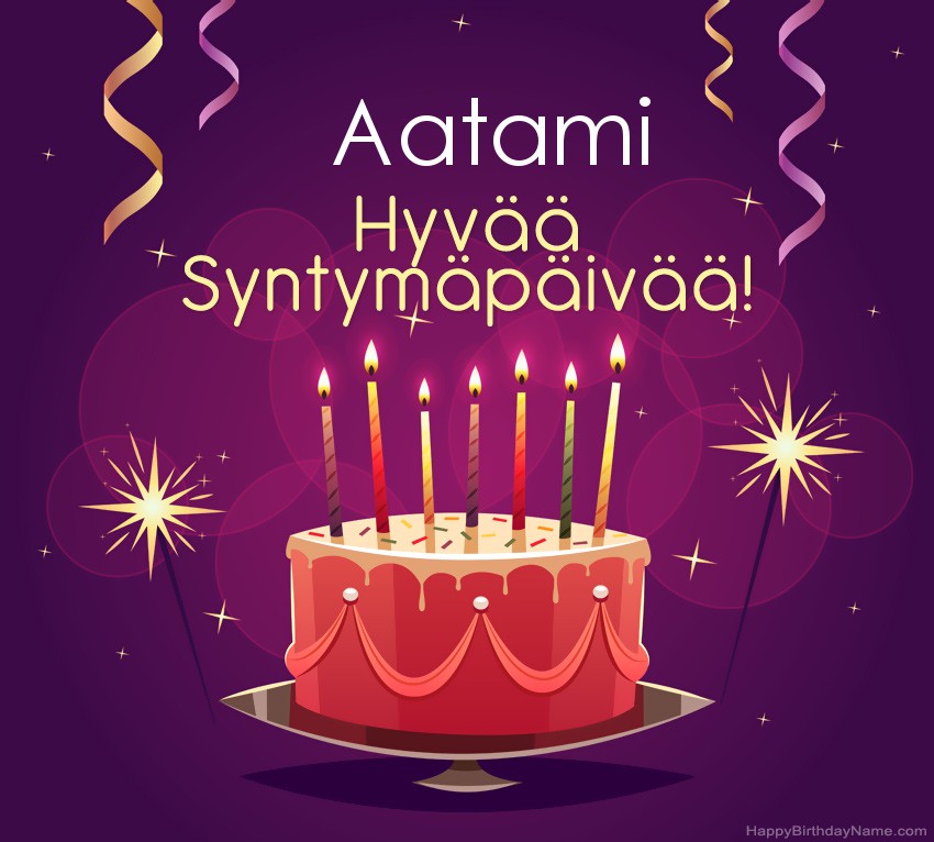Lasten onnittelut Aatami Syntymäpäivästä