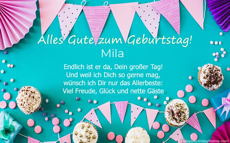 Alles Gute zum Geburtstag Mila, Schöne Bilder Alles Gute zum Geburtstag Mila, Schöne Bilder