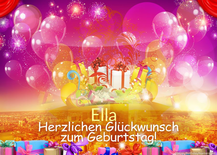 Lustige Bilder Alles Gute zum Geburtstag Ella