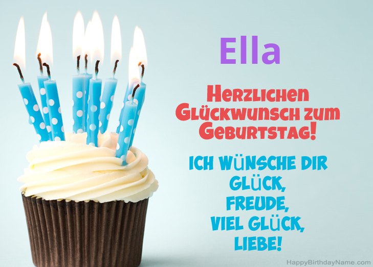 Herzlichen Glückwunsch zum Geburtstag von Ella
