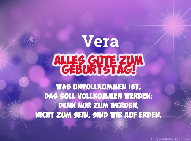 Schöne Bilder zum Geburtstag von Vera