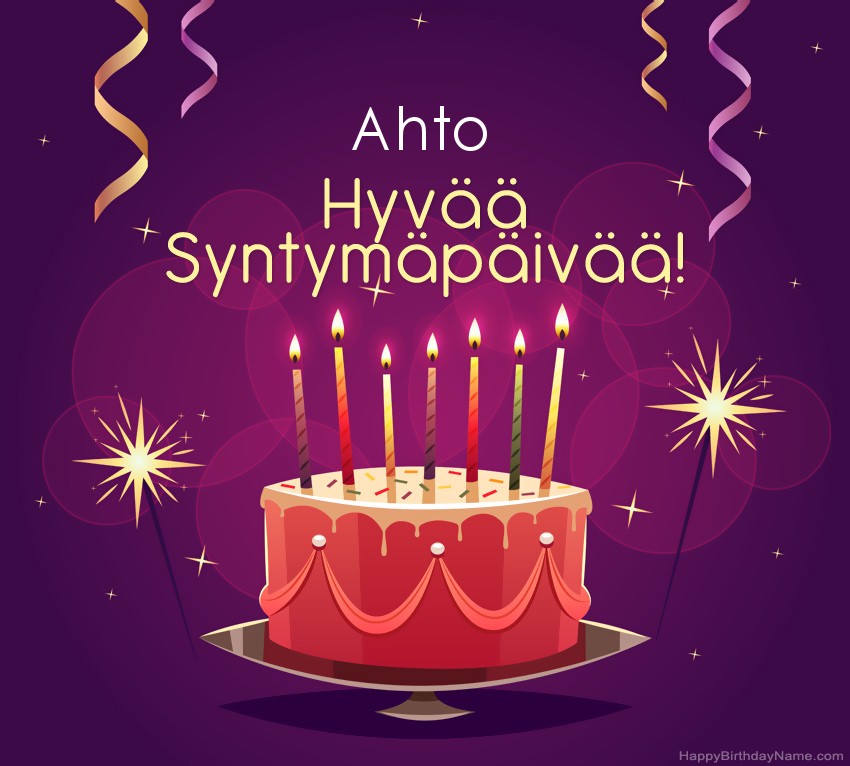 Lasten onnittelut Ahto Syntymäpäivästä
