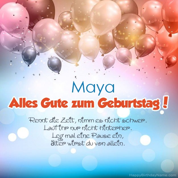 Gedichte zum Geburtstag für Maya