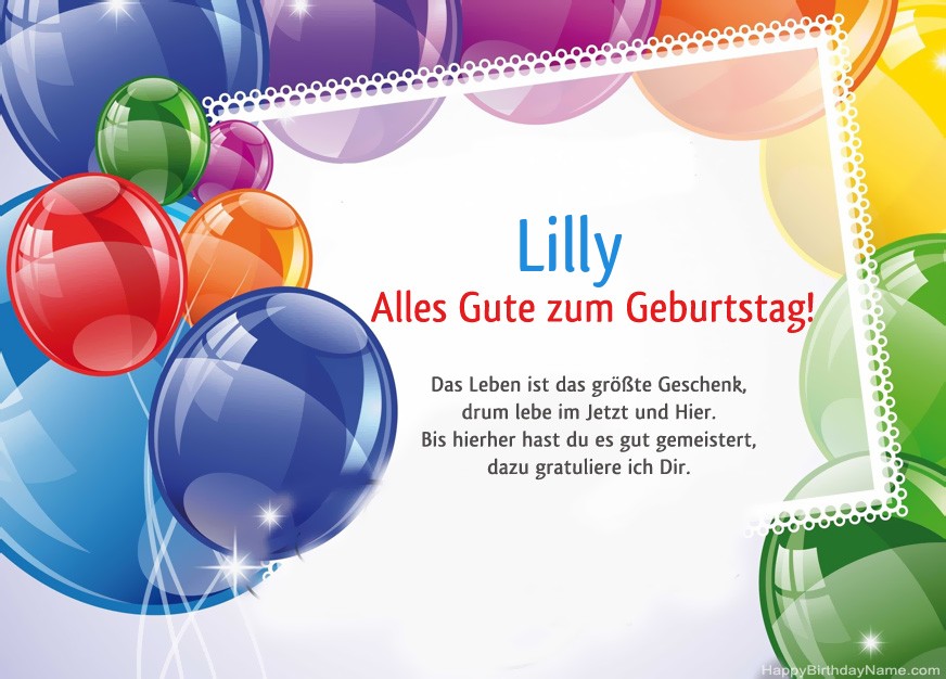 Alles Gute zum Geburtstag Lilly! Alles Gute zum Geburtstag Lilly!