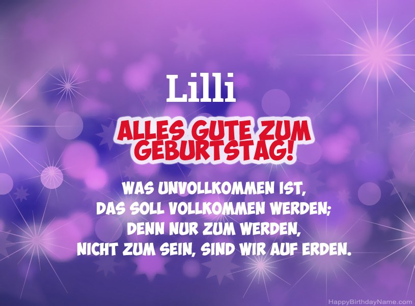 Schöne Bilder zum Geburtstag von Lilli Schöne Bilder zum Geburtstag von Lilli
