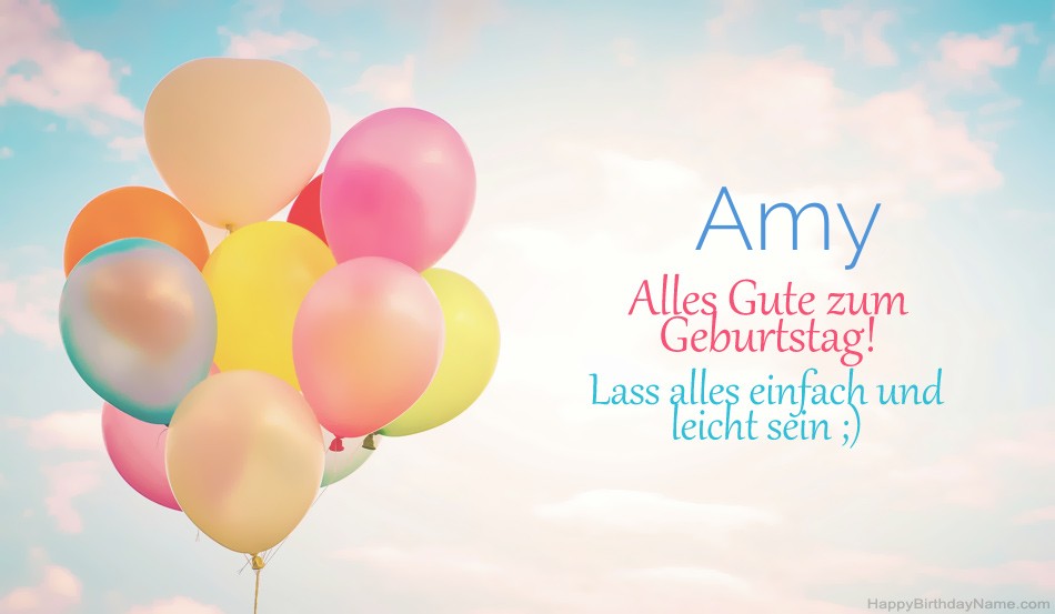 Herzlichen Glückwunsch Amy Bilder