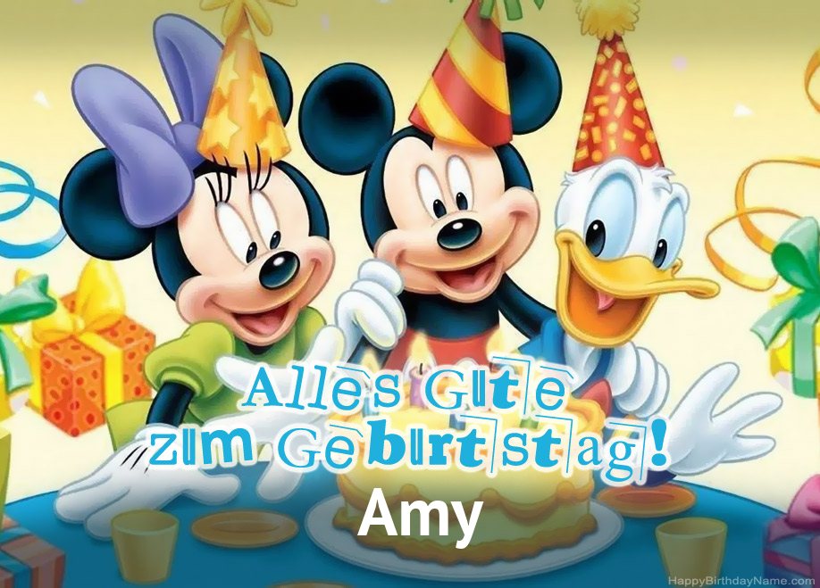 Kindergeburtstagsgrüße für Amy