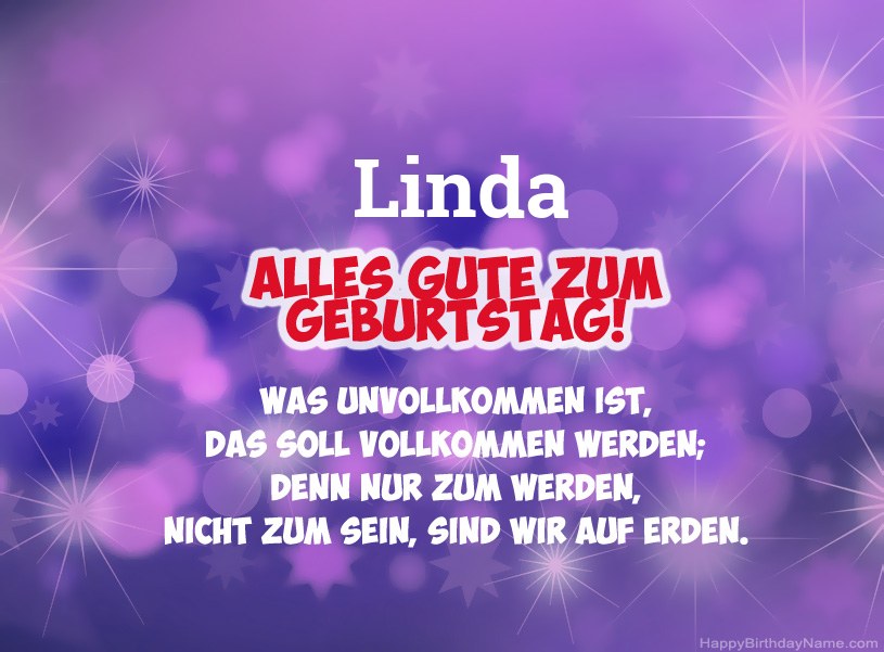 Schöne Bilder zum Geburtstag von Linda