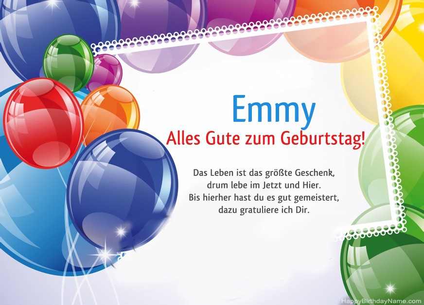 Alles Gute zum Geburtstag Emmy!