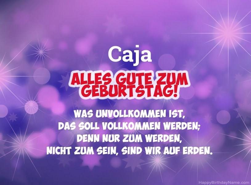 Schöne Bilder zum Geburtstag von Caja