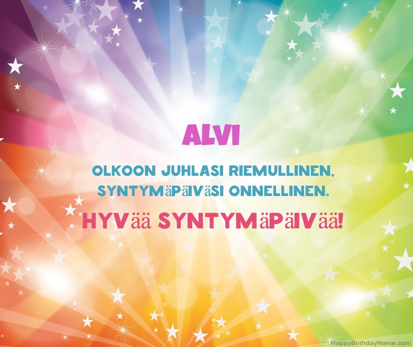 Lataa onnellinen Syntymäpäivä Alvi