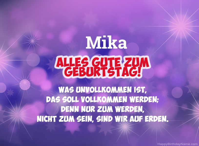 Schöne Bilder zum Geburtstag von Mika