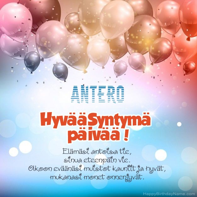 Hauskoja kuvia Hyvää Syntymäpäivää Antero