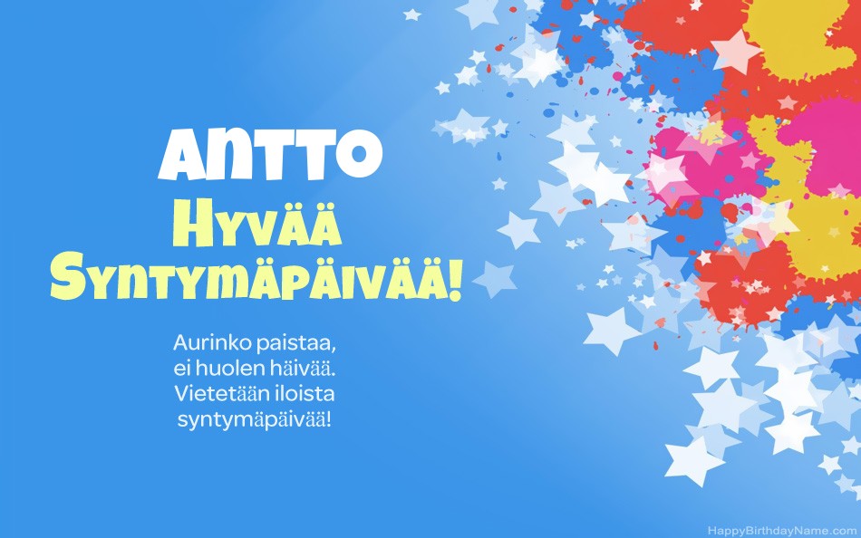 Kauniita kuvia Antto-onnea