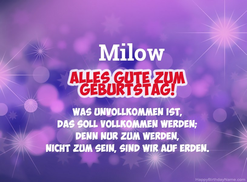 Schöne Bilder zum Geburtstag von Milow