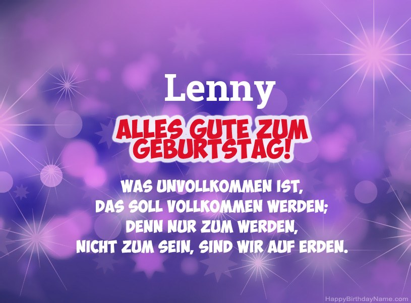 Schöne Bilder zum Geburtstag von Lenny Schöne Bilder zum Geburtstag von Lenny