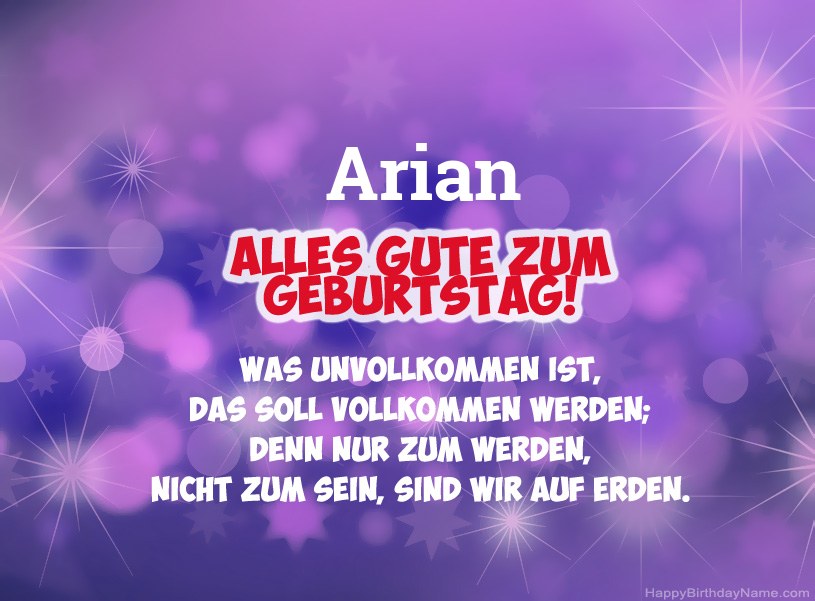 Schöne Bilder zum Geburtstag von Arian Schöne Bilder zum Geburtstag von Arian