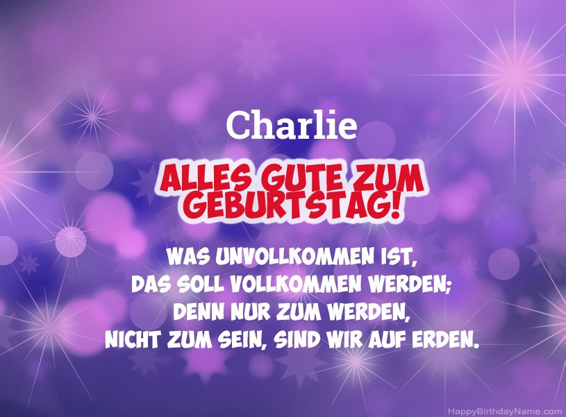 Schöne Bilder zum Geburtstag von Charlie Schöne Bilder zum Geburtstag von Charlie