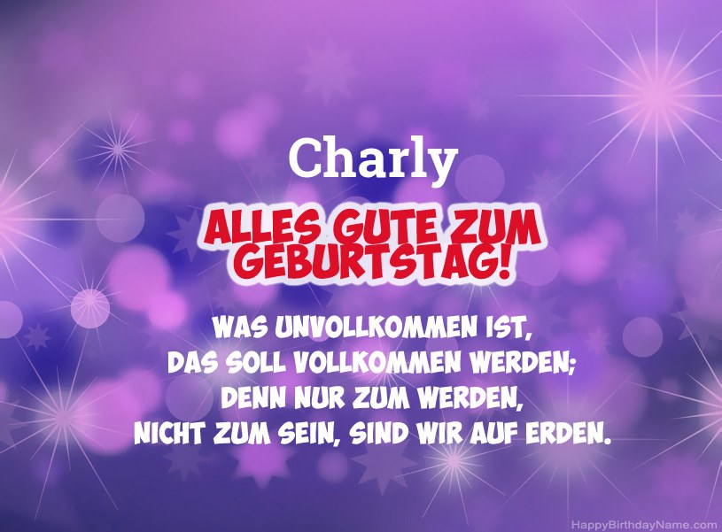 Schöne Bilder zum Geburtstag von Charly