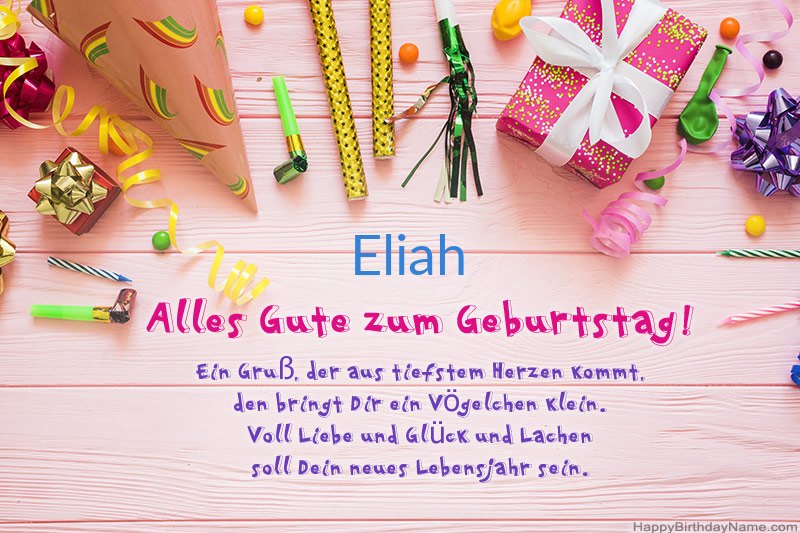 Download der Glückwunschkarte Eliah kostenlos Download der Glückwunschkarte Eliah kostenlos