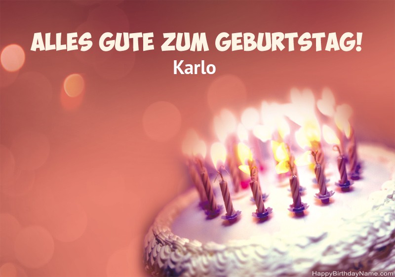 Herzlichen Glückwunsch und Gute zum Geburtstag Karlo Bilder