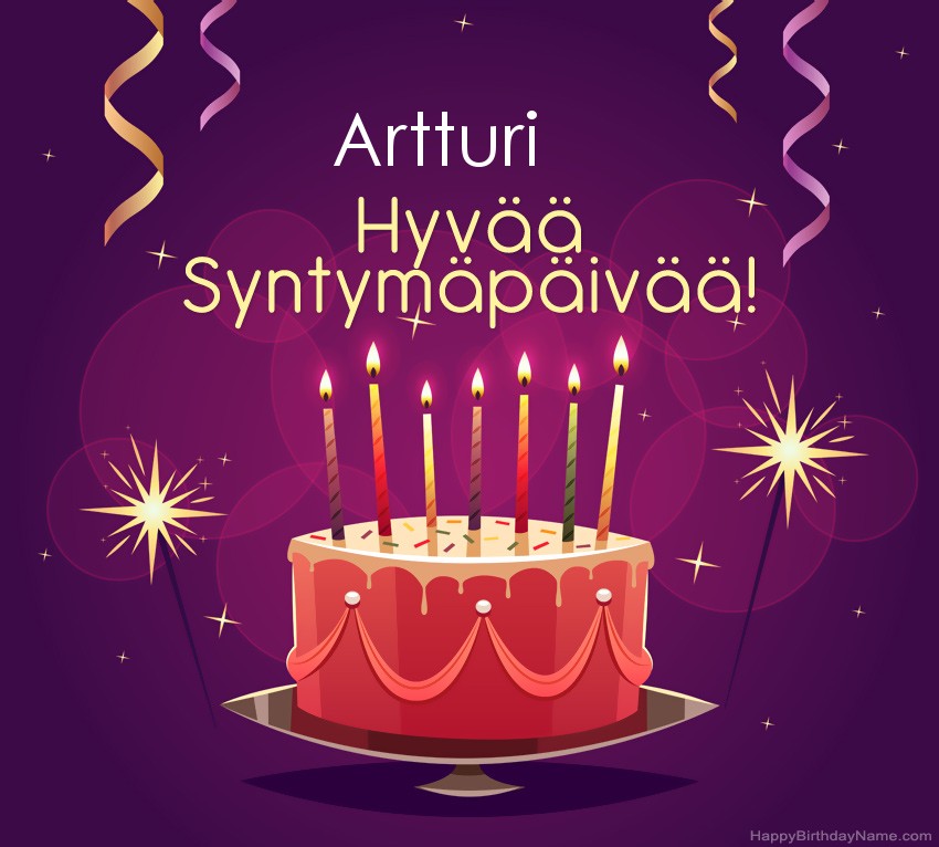 Lasten onnittelut Artturi Syntymäpäivästä
