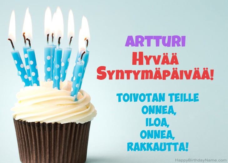 Lataa Happy Birthday Card Artturi ilmaiseksi