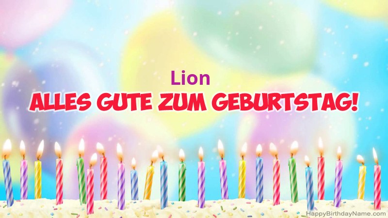 Lustige alles Gute zum Geburtstagkarten für Lion Lustige alles Gute zum Geburtstagkarten für Lion