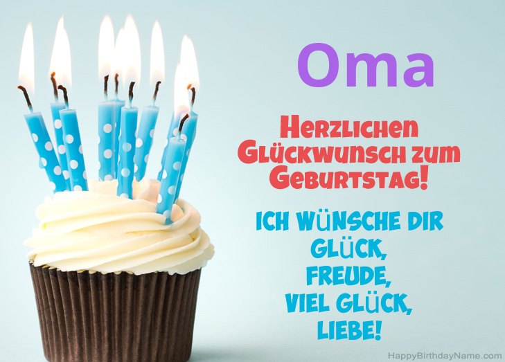 Herzlichen Glückwunsch zum Geburtstag Oma