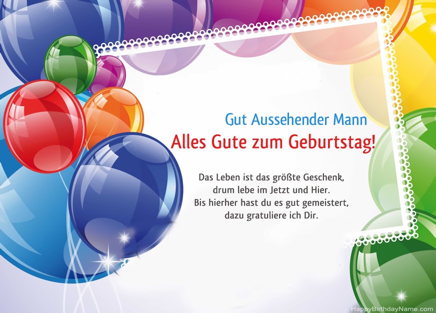 Gut Aussehender Mann Herzlichen Glückwunsch zum Geburtstag! Gut Aussehender Mann Herzlichen Glückwunsch zum Geburtstag!