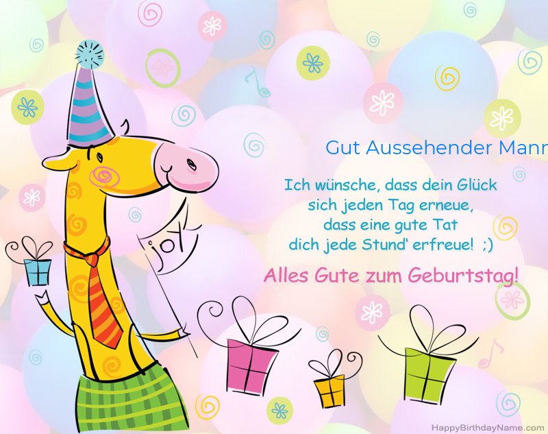 Herzlichen Glückwunsch zum Geburtstag Gut Aussehender Mann Herzlichen Glückwunsch zum Geburtstag Gut Aussehender Mann