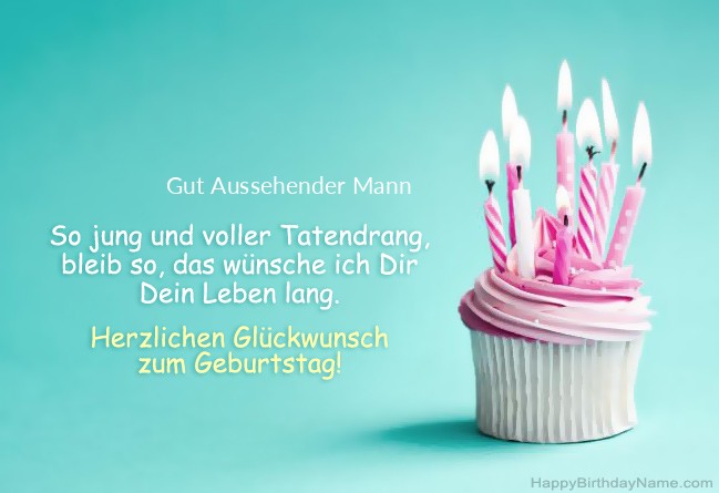 Bild für Happy Birthday Gut Aussehender Mann herunterladen Bild für Happy Birthday Gut Aussehender Mann herunterladen