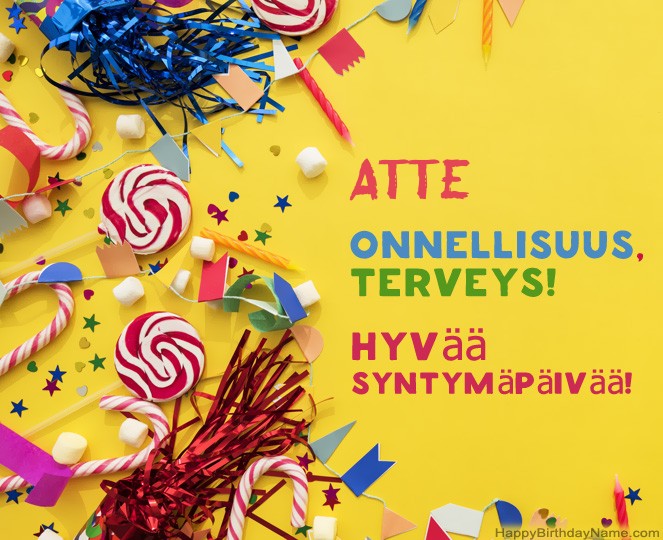Hyvää Syntymäpäivää Atte kuvia