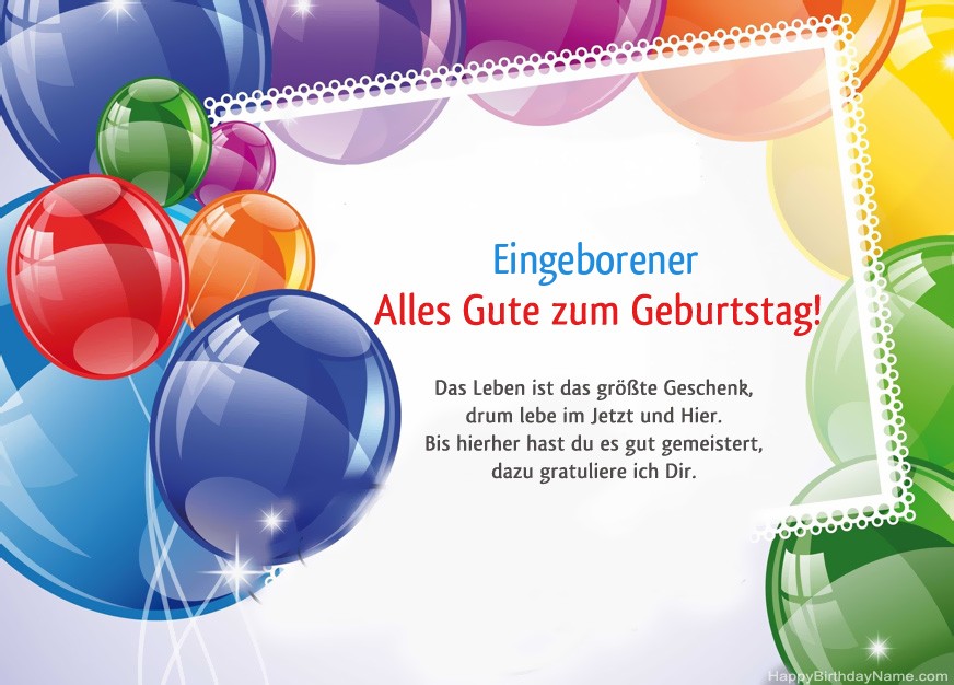 Eingeborener Herzlichen Glückwunsch zum Geburtstag!