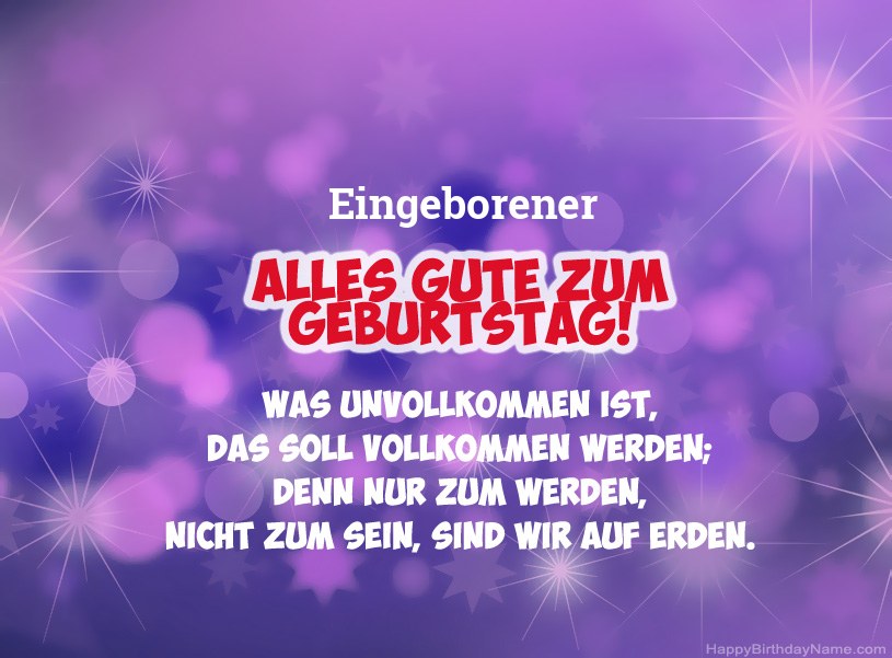 Schöne Bilder für Happy Birthday Eingeborener