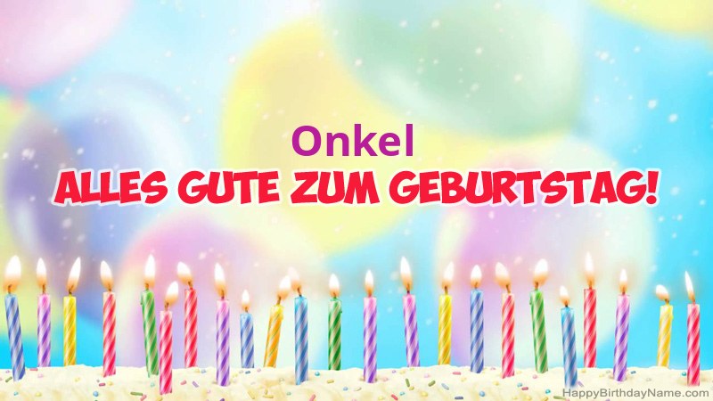 Lustiges alles Gute zum Geburtstag karten Onkel