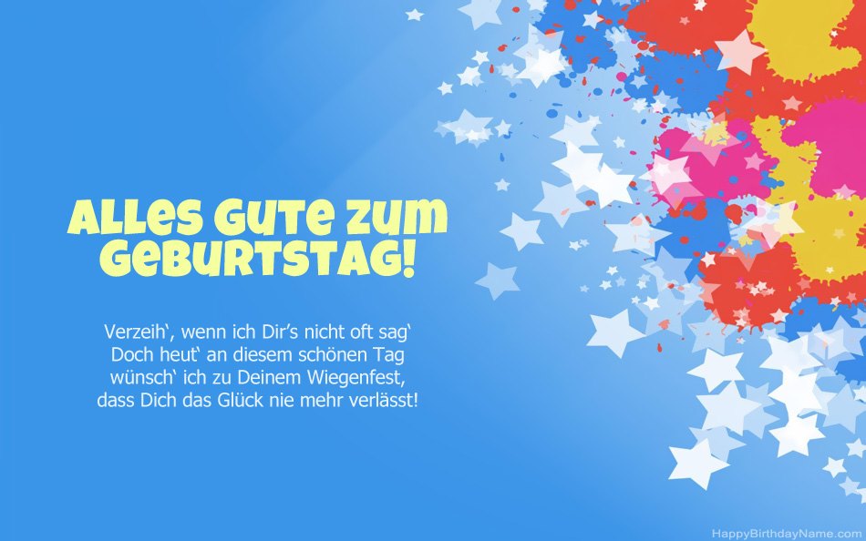 Herzlichen Glückwunsch zum Geburtstag