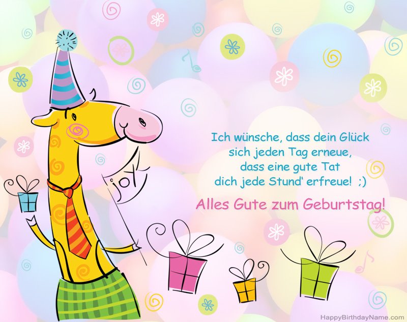 Kinderglückwünsche zum Geburtstag
