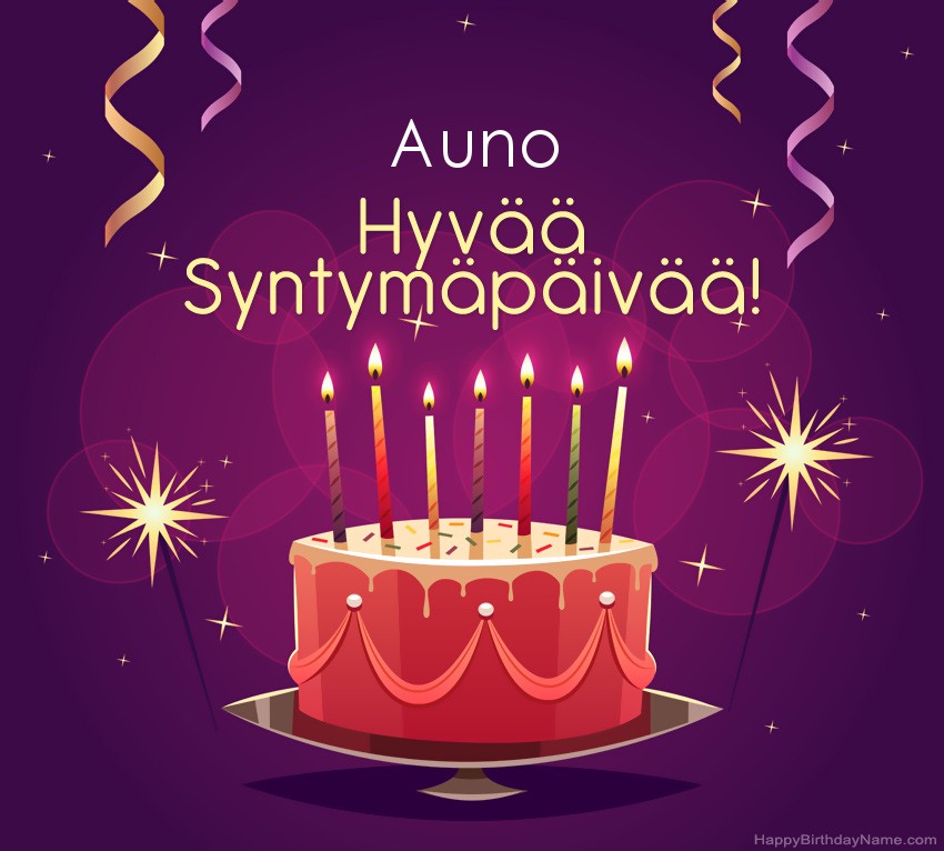 Lasten onnittelut Auno Syntymäpäivästä