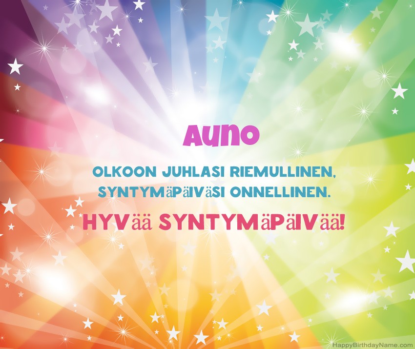 Lataa onnellinen Syntymäpäivä Auno
