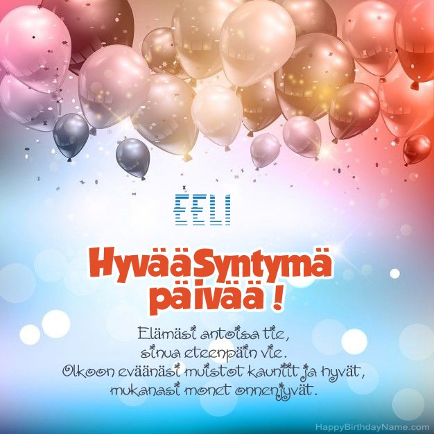 Hauskoja kuvia Hyvää Syntymäpäivää Eeli