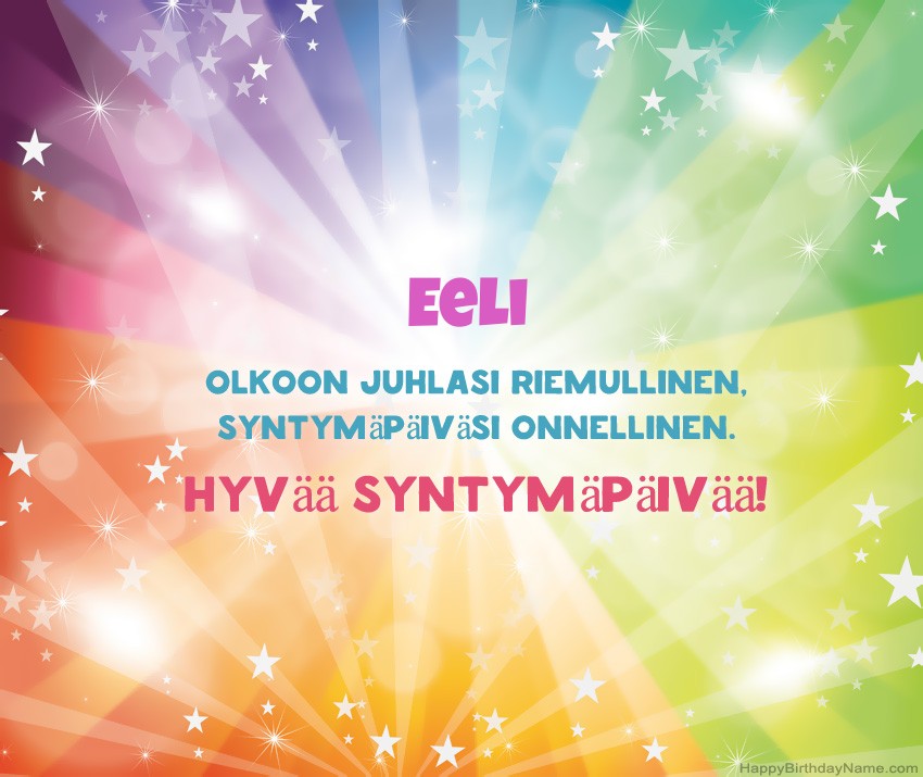 Lataa onnellinen Syntymäpäivä Eeli
