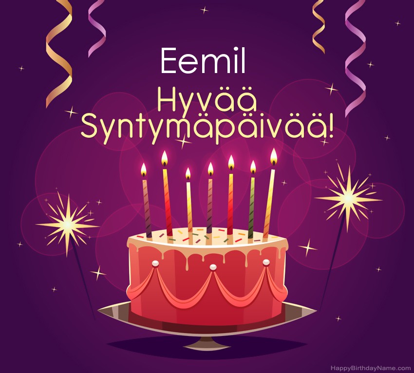Lasten onnittelut Eemil Syntymäpäivästä