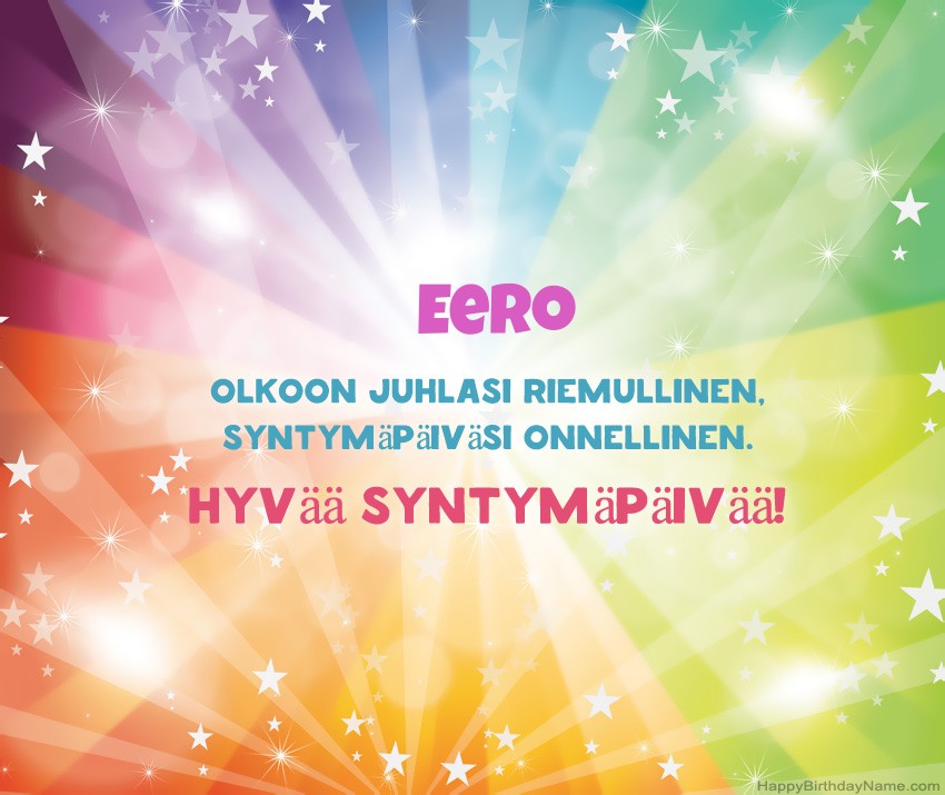 Lataa onnellinen Syntymäpäivä Eero