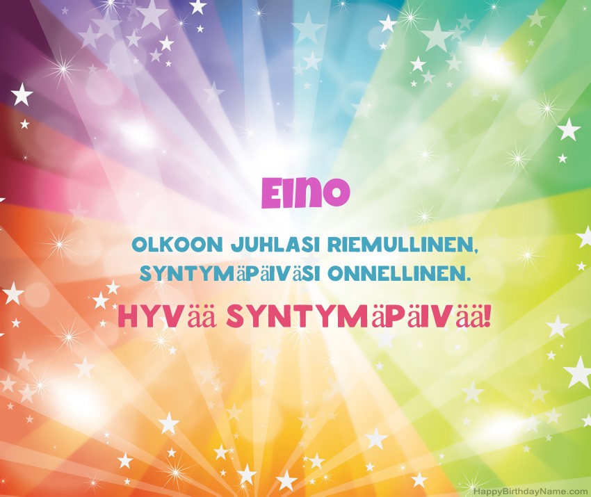 Lataa onnellinen Syntymäpäivä Eino