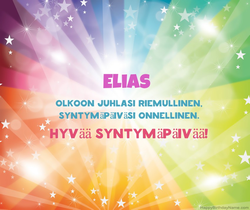 Lataa onnellinen Syntymäpäivä Elias